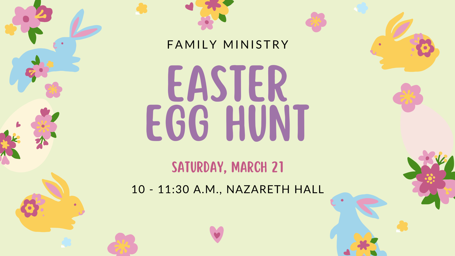 Family Ministry Easter Egg Hunt